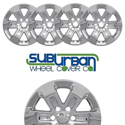 FITS 2019-2023 Ram 1500 Laramie # IMP-431X 18" Chrome Wheel Skins NEW SET/4 - Image 1 of 4