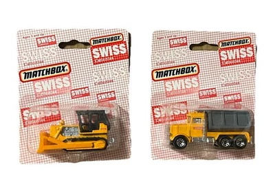 Matchbox Swiss MB 24 Caterpillar Bulldozer “Losinger” & Dump Truck (Lot 2) - Image 1 of 4