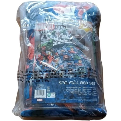 Nueva sábana reversible Marvel 5 piezas tamaño completo nueva Foto 1 de 4