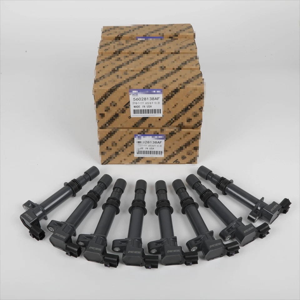 New 8× Ignition Coil & Iridium Spark Plugs For Dodge Jeep 4.7L V8 UF270 UF297 - Image 1 of 4