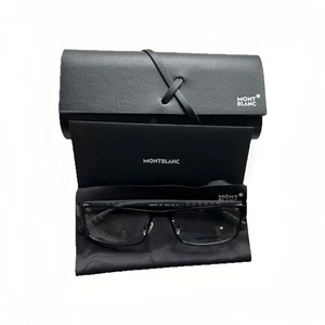 Mont Blanc MB0210O 001 Eyeglasses Black 56-17-145 New Open Box Authentic! - Picture 1 of 6