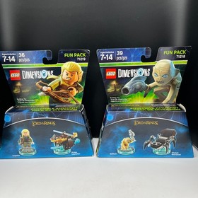 LEGO Dimensions Lord of the Rings 71218 Gollum & 71219 Legolas Sets New Lot Of 2