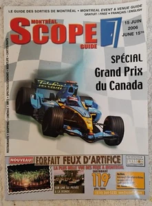 2006 Formula 1 Grand Prix Montreal Program Guide - Picture 1 of 24