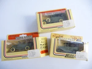 x3 Vintage Lledo Models of Days Gone; Army Truck; Green Army Cars - Picture 1 of 10