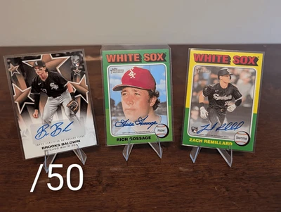Topps Chicago White Sox 35 Card Lot SP, Auto, Goose Gossage, Baldwin, Remillard - Image 1 of 4