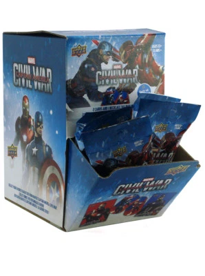2016 Upper Deck Captain America Civil War Trading Cards 24 Packs Counter Display - Image 1 of 4