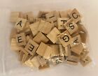 51 Wood Scrabble Letter Tiles Lot  Crafts Replacement Parts Signs Art New
