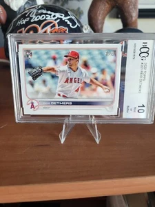 2022 Topps Series 1 Reid Detmers RC #201 BCCG 10 Mint - Los Angeles Angels - Picture 1 of 2
