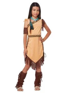NATIVE AMERICAN PRINCESS CHILD HALLOWEEN COSTUME GIRLS SIZE SMALL 6-8 - Picture 1 of 1