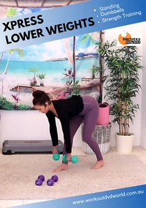 LOWER BODY STRENGTH WORKOUT DVD - BARLATES XPRESS WEIGHTED LOWER DVD - Picture 1 of 1