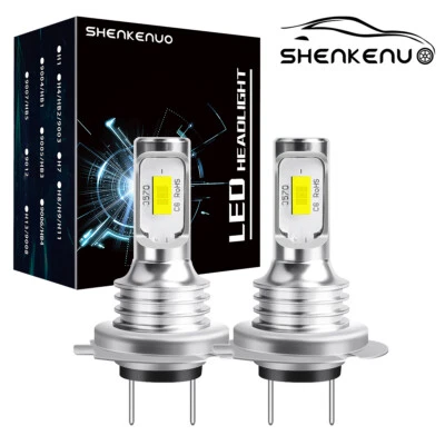 2x LED Headlight H7 High Beam Bulbs 6500K White For Subaru Outback 2005-2014 - Image 1 of 4