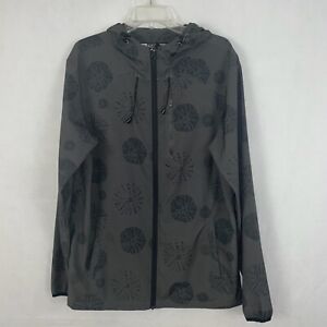 SALTY CREW Men's BREEZER Technical Shell Jacket  Size Large Black/Gray 