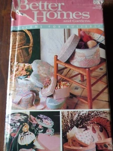VINTAGE CRAFT SEW PATTERN BH6656 DECORATIVE BOXES 3 SHAPES 3 SIZES UNCUT - Picture 1 of 2