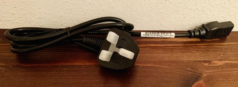 HP Color Laser 150nw Drucker Stromkabel ENGLAND GB UK Kabel Netzteil Stecker sw - Bild 1 von 1