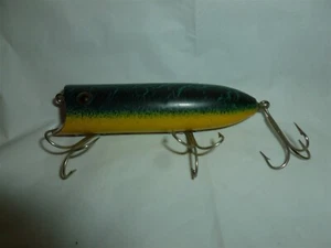  Vintage 3-3/4 Inch Wood with Glass Eyes RESTORED Unbranded Lure  Lot A-541 - Picture 1 of 12