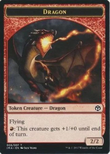 4x Dragon Token (005) - M-NM - Iconic Masters - SPARROW MAGIC - mtg - Image 1 of 1