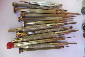 Herramienta de relojero, herramienta fina, llave de vaso..., interesantes piezas antiguas - Imagen 1 de 5