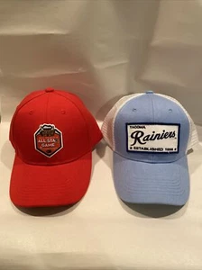 Zwei Tacoma Rainiers Truckermütze rot grau und schwarz hellgrün beide/weiß Mesh - Bild 1 von 9