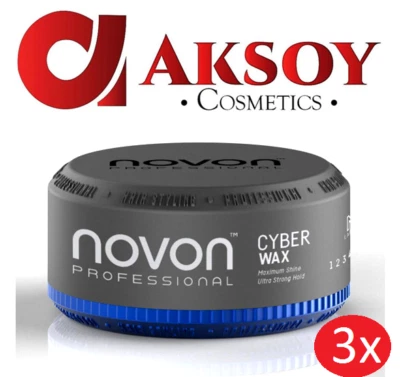 ( 35,33€ / L ) 3 x Novon Professional Cyber Wax 150ml Haarwax mit Kaugummiduft - Bild 1 von 2