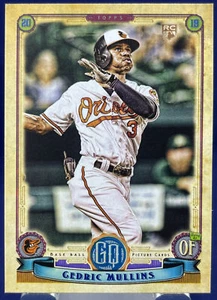 Topps 2019 Gypsy Queen CEDRIC MULLINS BALTIMORE ORIOLES ROOKIE RC Base Card #287 - Imagen 1 de 2