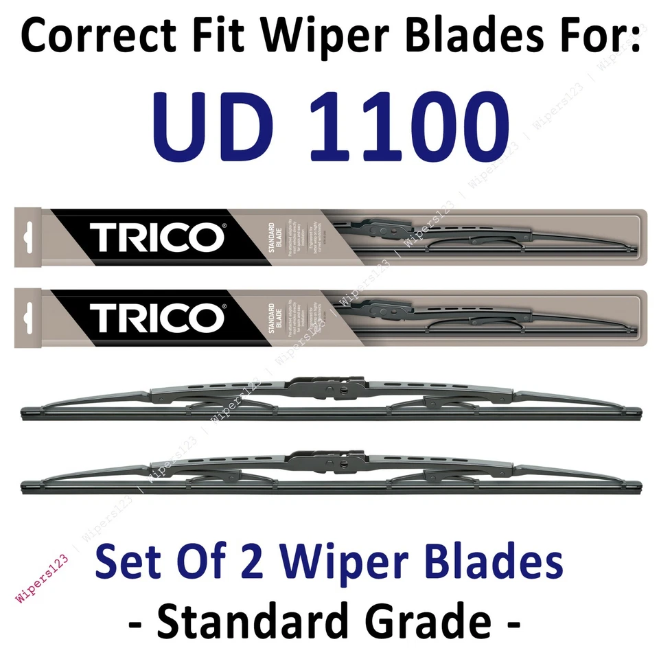 Paquete de 2 escobillas limpiaparabrisas estándar - aptas 1989-1991 UD 1100 - 30180x2 Foto 1 de 1