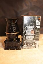 AVON DECANTER POT-BELLY STOVE EXCALIBUR AFTER SHAVE 5 OUNCE FILLED WITH BOX