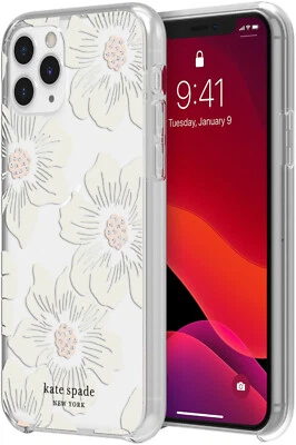 🔥kate spade Hard Shell Clear Case for iPhone 11 Pro, Stones/Hollyhock Floral🔥 - Image 1 of 2