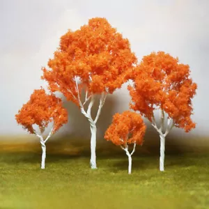 Miniatures Autumn Maple Tree HO/OO Scale Landscape Plant Railway Scenery Model - Picture 1 of 7