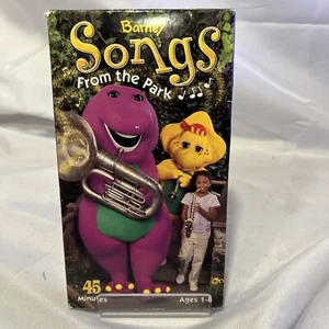 BARNEY: SONGS FROM THE PARK (VHS, 2003) ***Rare, OOP!*** Purple Dinosaur HIT Ent - Picture 1 of 9