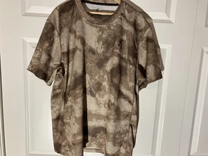 Men's Browning Buck Thermal Tee Realtree Camo T-Shirt Size 2XL XXL - Picture 1 of 5