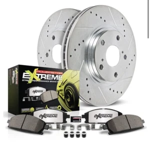 Z26-1465 Powerstop Brake Disc and Pad Kits 2-Wheel Set Rear for Ford Mustang - Picture 1 of 1