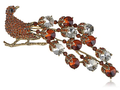 Exótico Bronce Tono Gunmetal Topacio Ahumado Neón Colorido Cristal Estrás Pavo Real Foto 1 de 4