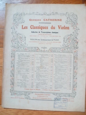 Berceuse les classiques du violon de G.Catherine - Photo 1/3