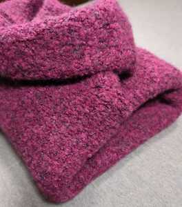 Jaclyn Smith Mohair Blend Turtleneck Wine Chunky Slub Knit Women Sz M Thick Cozy - Picture 1 of 18