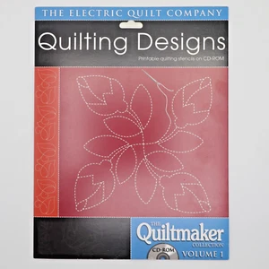 Quilting Designs Stencils CD Rom Electric Quilt Company Quiltmaker Collection - Picture 1 of 4