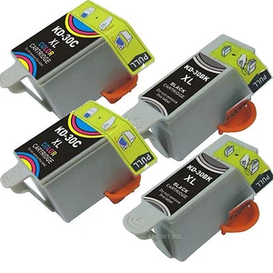 *4 Pack NEW 30xl Black & Color Ink Fits Kodak 30XL 30 Hero 3.1 Hero 5.1 - Picture 1 of 1