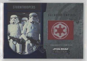2016 Star Wars Evolution Commemorative Flag Silver /50 Stormtrooper Patch 1j8 - Picture 1 of 3
