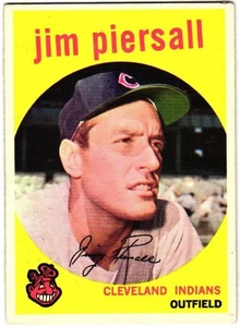 1959 Topps - Jim Piersall #355 en muy buen estado+ - Imagen 1 de 2