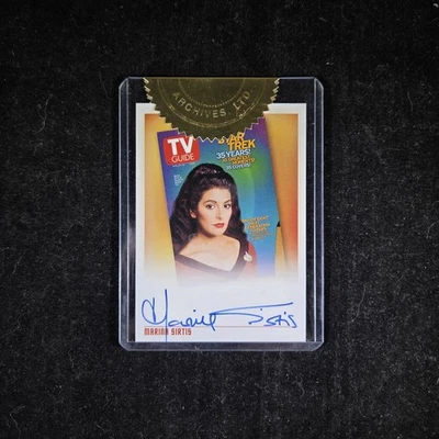 Star Trek - Marina Sirtis TV Guide Cover Autograph Case Incentive Auto #TVA1 - Image 1 of 2