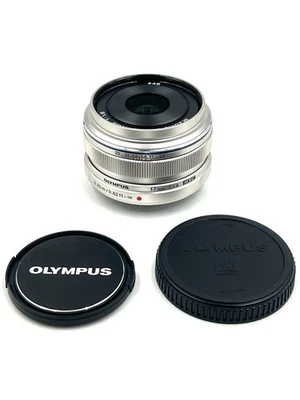 OLYMPUS M.ZUIKO DIGITAL 17mm F/1.8 Silver  Near Mint From USA #51014 - Image 1 of 4