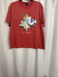 Polo by Ralph Lauren Jeep Polo Bear Vintage Look Cotton T-Shirt Women’s Sz L NWT - Picture 1 of 11