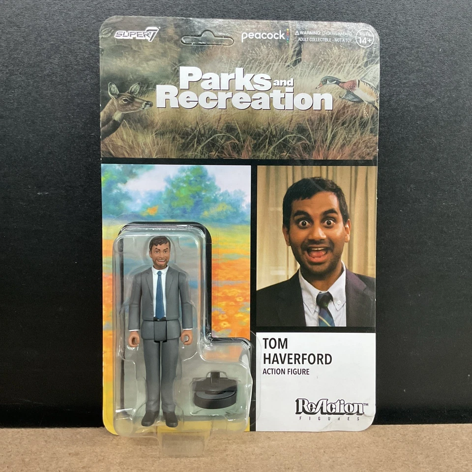 Tom Haverford Parks and Recreation Super7 Reaction Action Figure