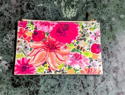 Kate Spade DAHLIA Bolsa para Lápices o Bolsa de Cosméticos Hermosa Brillante Negrita Foto 1 de 4