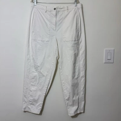 Pantalón linterna al tobillo para mujer Eileen Fisher talla L elástico algodón orgánico popover Foto 1 de 4