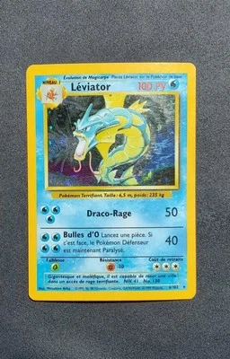 Carte Pokémon Léviator Holo 6/102 - Set de Base - FR - Photo 1/2