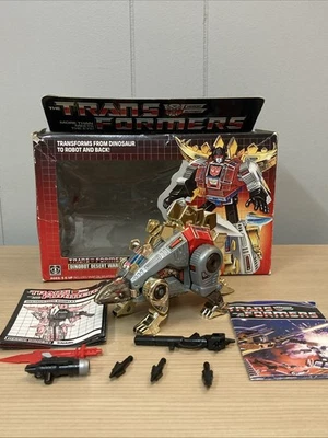 Vintage Transformers G1 Dinobot Snarl 1985 Complete in Box - Original - Image 1 of 4