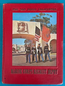 1964 Marine Corps Recruit Depot Year Book San Diego Platoon 195 USMC - Picture 1 of 2