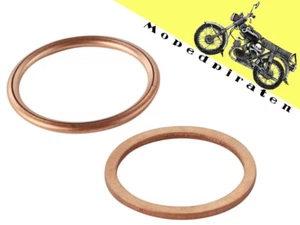 Set Krümmer Dichtungen Kupfer Auspuff 28x34 Simson S50 S51 S53 S70 SR50 SR80 KR - Bild 1 von 1