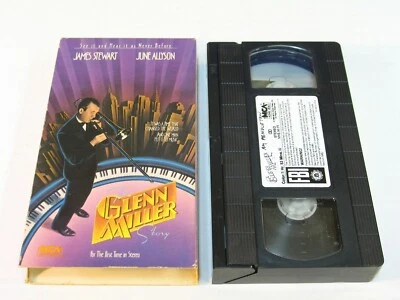 The Glenn Miller Story 1953 (VHS Tape) James Stewart June Allyson Big Band Movie Foto 1 de 2