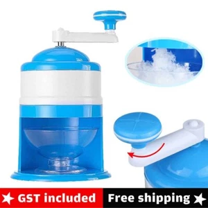Manual Ice Crusher Shaver Shredding Snow Cone Slushie Maker Machine Kitchen Tool - Picture 1 of 8
